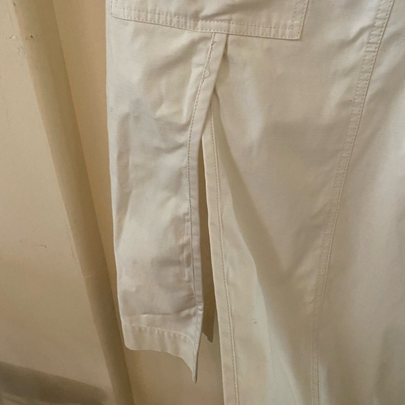 3.1 PHILLIP LIM OFF WHITE BELTED CARGO POPLIN MIDI SKIRT 100% COTTON - Picture 8 of 12